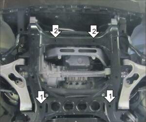 Защита MOTODOR двигателя Volkswagen Touareg  2015- Внедорожник