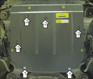 Защита MOTODOR двигателя, КПП Volvo S60 2000-2010 Седан