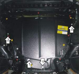 Защита MOTODOR двигателя, КПП Volvo S80  2006-2018 Седан