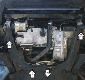 Защита MOTODOR двигателя, КПП Volvo XC 60 I/II (2008-н.в.). универсал