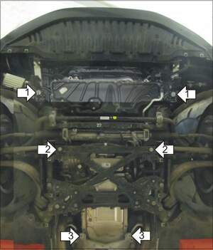 Защита MOTODOR двигателя, КПП Audi A8  2009-2014 Седан