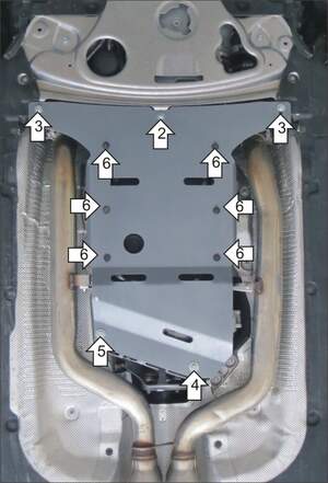 Защита MOTODOR двигателя, КПП BMW 7 (f01, F02, F03, F04) 2008- Седан