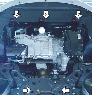 Защита MOTODOR двигателя, КПП Ford Focus II 2004-2010 Седан, универсал, Хэтчбек Защита MOTODOR двигателя, КПП Ford Focus II 2004-2010 Седан, универсал, Хэтчбек