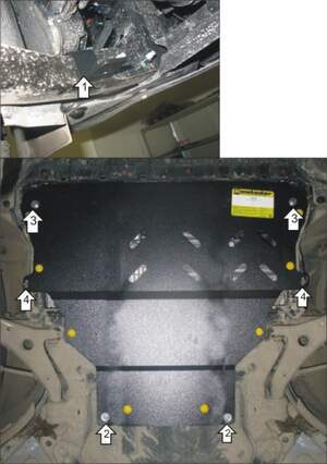Защита MOTODOR двигателя, КПП Ford Kuga 2013- Внедорожник