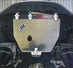 Защита MOTODOR двигателя Honda Civic VIII  2005-2012 Хэтчбек