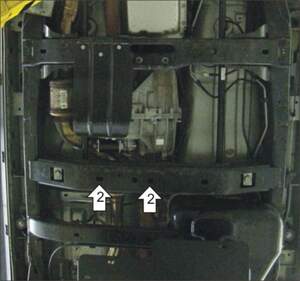 Защита MOTODOR разд.коробки Hummer H3 2005- Внедорожник