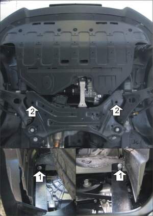 Защита MOTODOR двигателя, КПП Hyundai ix35  2010-2015 Внедорожник