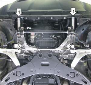 Защита MOTODOR двигателя Infiniti FX 50 2008-2014 Внедорожник