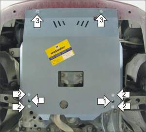 Защита MOTODOR двигателя, КПП Lancia Lybra  1999-2005 Седан, универсал