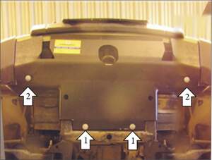 Защита MOTODOR радиатора, рулевых тяг Land Rover Discovery III  2004-2009 Внедорожник
