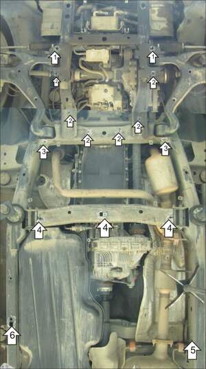 Защита MOTODOR двигателя, переднего дифференциала, радиатора Land Rover Discovery IV 2009-н.в. Внедорожник Защита MOTODOR двигателя, переднего дифференциала, радиатора Land Rover Discovery IV 2009-н.в. Внедорожник