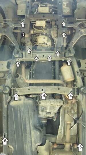 Защита MOTODOR двигателя, КПП, разд.коробки Land Rover Discovery IV  2009-н.в. Внедорожник