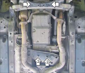 Защита MOTODOR КПП Lexus GS 300/350 2005-2017 Седан