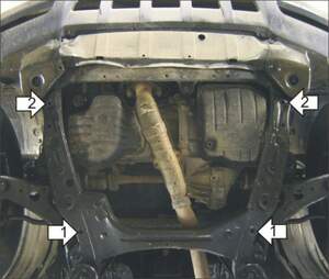 Защита MOTODOR двигателя, КПП Lexus RX 300/330/350 2003-2009 Внедорожник