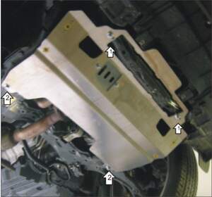Защита MOTODOR двигателя, КПП Mazda CX-9  2007-2017 Внедорожник