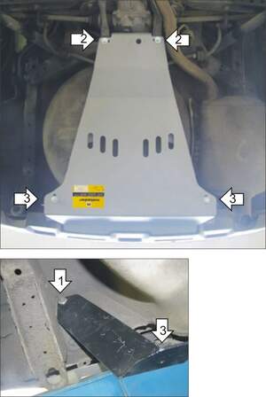 Защита MOTODOR заднего бампера Nissan X-Trail Т31 2007-2015 Внедорожник