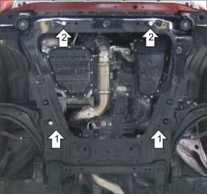 Защита MOTODOR двигателя, КПП Renault Koleos  2008-2018 Внедорожник