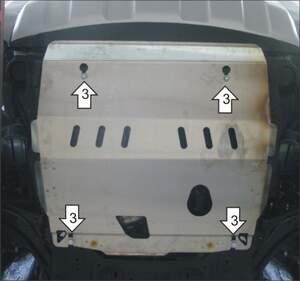 Защита MOTODOR двигателя, КПП Renault Koleos  2008-2018 Внедорожник