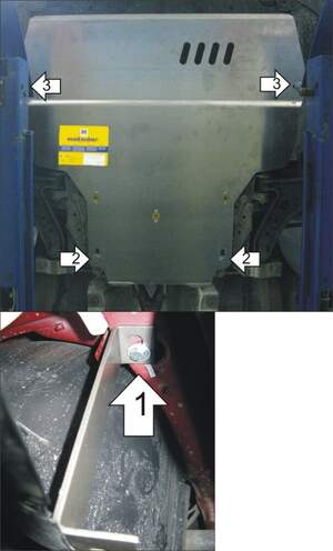 Защита MOTODOR двигателя, КПП SEAT Altea Freetrack  2006-2009 Вэн