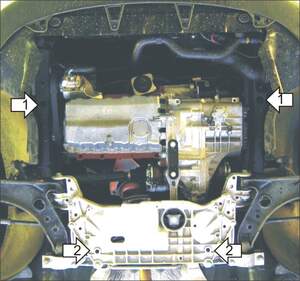 Защита MOTODOR двигателя, КПП SEAT Leon  2005-2012 Хэтчбек