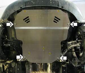 Защита MOTODOR двигателя, КПП Skoda Superb  2008-2013 Хэтчбек, универсал