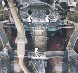 Защита MOTODOR КПП Subaru Forester  2008-2013 Внедорожник