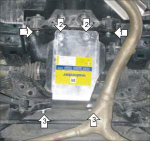 Защита MOTODOR заднего дифференциала Subaru Forester  2008-2013 Внедорожник