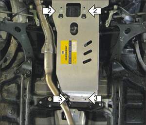 Защита MOTODOR КПП Subaru Forester  2008-2013 Внедорожник