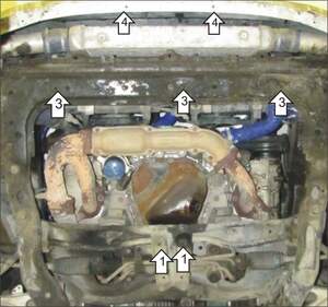 Защита MOTODOR двигателя, масляного фильтра, радиатора Subaru Forester ST 2002-2005 Внедорожник Защита MOTODOR двигателя, масляного фильтра, радиатора Subaru Forester ST 2002-2005 Внедорожник