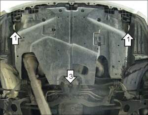 Защита MOTODOR двигателя Subaru Impreza  2007-2011 Седан, Хэтчбек