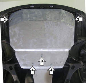 Защита MOTODOR двигателя Subaru Impreza Wrx 2007-2011 Хэтчбек