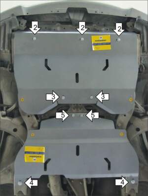 Защита MOTODOR двигателя, КПП Subaru Impreza Wrx 2000-2007 Седан