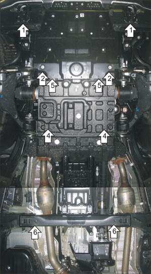 Защита MOTODOR двигателя, переднего дифференциала, КПП, радиатора Toyota Land Cruiser 200 2007-2018 Внедорожник Защита MOTODOR двигателя, переднего дифференциала, КПП, радиатора Toyota Land Cruiser 200 2007-2018 Внедорожник
