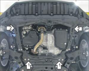 Защита MOTODOR двигателя, КПП Toyota RAV4 2013- Внедорожник