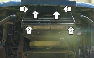 Защита MOTODOR радиатора Ford Cargo 2006- шасси