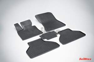 Коврики резиновые с рисунком «Сетка» BMW X5 E-70 2007-2013 «Seintex»