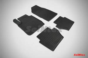 Коврики резиновые с рисунком «Сетка» FORD FIESTA 2008-2014 «Seintex»