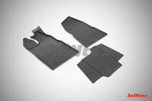 Коврики резиновые с рисунком «Сетка» FORD TRANSIT CUSTOM 2014-2016 «Seintex»