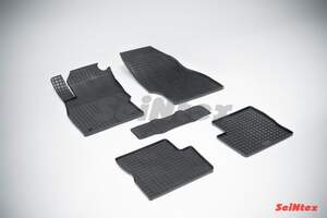 Коврики резиновые с рисунком «Сетка» OPEL CORSA D 2006-2014 «Seintex»