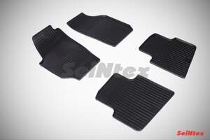 Коврики резиновые с рисунком «Сетка» SKODA ROOMSTER 2006-2018 «Seintex»