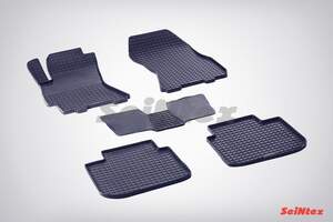 Коврики резиновые с рисунком «Сетка» SUBARU OUTBACK IV 2009-2014 «Seintex»