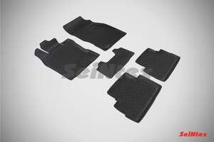 Коврики резиновые NISSAN Qashqai II (японская сборка) 2014-2018 с высоким бортом «Seintex»