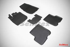 Коврики резиновые RENAULT LOGAN II 2014-2018 с высоким бортом «Seintex»