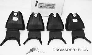 Багажник DROMADER креп.за двер.проемы AUDI A4 Sedan 2001-2007 (аэродинамич.дуги с замком)