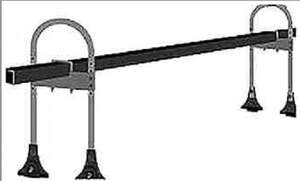 Багажник AMOS BUS креп.за водостоки DAEWOO Lublin Bus H>36cm  4/5дв 1993-2007 (прямоуг.дуги)