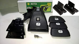 Багажник AMOS BETA на штат.места FORD Mondeo III Sedan/Hatchback 5дв 2001-2007 (дуги аэро-крыло черные)
