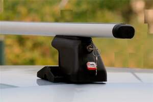 Багажник AMOS DROMADER на штат.места HYUNDAI i20 Hatchback 5дв 2014-н.в. (аэродинамич.дуги)