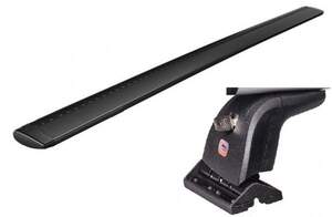 Багажник AMOS BETA на штат.места HYUNDAI i30 Hatchback 5дв 2012-2018 (дуги аэро-крыло черные)