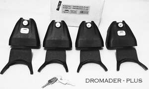 Багажник DROMADER креп.за двер.проемы NISSAN Micra (K12) Hatchback 5дв 2003-2010 (аэродинамич.дуги с замком)