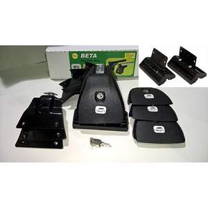 Багажник AMOS BETA на штат.места SKODA Fabia I Sedan/Hatchback 5дв 2001-2008 (аэродинамич.дуги)